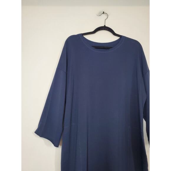 Urban Muu Muu Lounge Dress Short Tunic Pockets Sweatshirt Supima Cotton Modal - Picture 3 of 10
